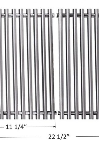 BBQ funland GS521 Aftermarket Stainless Steel Rod Cooking Grid/Cooking Grates Replacement for Weber 7521, Lowes Model Grills and Others, Set of 2