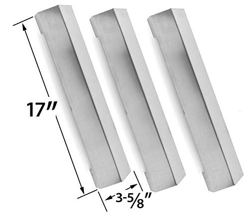 3 Pack Tera Gear SRGG41122 Gas Model Replacement Stainless Steel Heat Shield