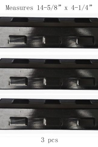 98531(3-pack) Porcelain Steel Heat Plate Replacement for Select Gas Grill Models By Charbroil, Kenmore, Grill King and Others