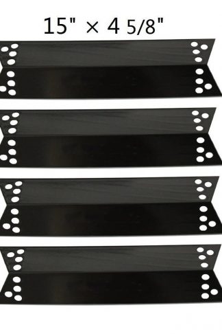 BBQ Energy Heat Shield PPZ681 (4-pack) Porcelain Steel Heat Plate Replacement for Charbroil 463411911, 464424312, 463411712,C-45G4CB, Kenmore Sears, K-Mart, Nexgrill, Tera Gear Model Grills