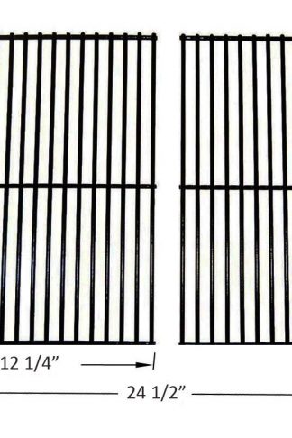 BBQ funland GP2932 Porcelain Steel Cooking Grid Replacement for Centro, Charbroil, Front Avenue, Kirkland, Fiesta, Kenmore, Kmart, Master Chef, and Thermos Gas Grill , Set of 2