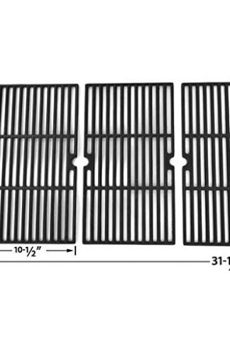 Cast Iron Cooking Grid for Charbroil 463252205, Master Forge B10LG25, Members Mark 720-0709B, Regal 04ALP and Nexgrill 720-0709, 720-0709B, 720-0709C Gas Grill Models, Set of 3