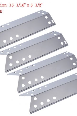 GASPRO GP-S781 Stainless Steal Grill Heat Plate/Shield Replacement for Kenmore Sears, Nexgrill and Grill Master (15 1/16 x 5 1/2inch) (4 pack)