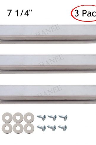 HANEE KC634 BBQ Replacement Parts Stainless Steel Gas Grill Crossover Burner Tube for Charbroil, Kenmore, Centro and Others, 7 1/4 inch, Set of 3