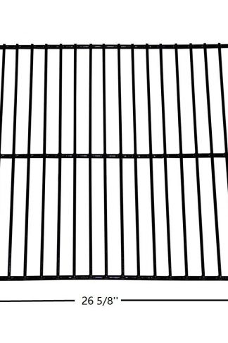 Hongso PCW001 Porcelain Steel Wire Cooking Grid Replacement for Charbroil, Kenmore, Thermos Gas Grill Models (26 5/8'' x 14 23/32'')