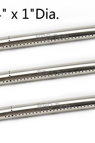 Hongso SBE601 (3-pack) Stainless Steel Burner Replacement for Select Kenmore and Master Forge Gas Grill Models (16 3/4