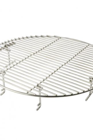 Onlyfire Stainless Steel Round Cooking Grate Grid Fits for Charcoal Kettle Grills and Ceramic Grills like Weber Char-Broil Landmann Masterbuilt Large Big Green Egg and Kamado Joe, 17 1/2 Inch