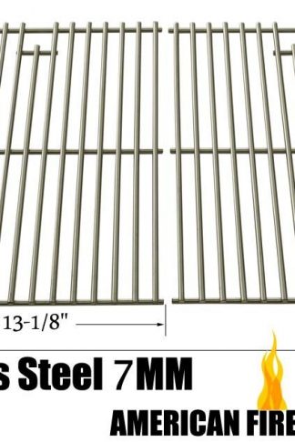 Replacement Stainless Steel Cooking Grid for Charbroil, Coleman, Bbq Grillware, Thermos and Uniflame Gas Grill Models, Set of 2