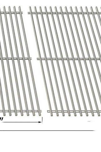 Stainless Steel Cooking Grid For Uniflame GBC091W, GBC940WIR, GBC956W1NG-C, GBC981W, GBC981W-C, GBC983W-C and Tera Gear 13013007TG Gas Grill Models, Set of 2