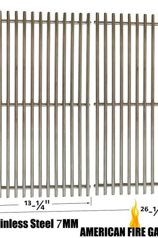 Stainless Steel Cooking Grid Replacement For Charbroil 463411512, 463411712 Master Forge 1010037, Nexgrill 720-0719BL, 720-0773 and Phoenix KS10002 Gas Grill Models, Set of 2