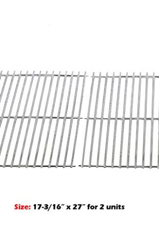 Uniflasy (2-Pack) Heavy Duty Solid Stainless Steel Rod Cooking Grid Grates Replacement for Brinkmann, Grill Master, Nexgrill and Uniflame Gas Grills