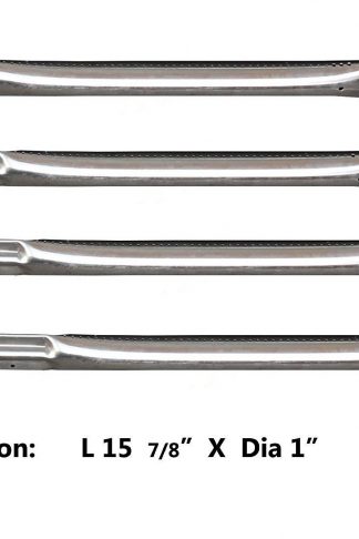 Vicool hyB559 (4-pack) Straight Stainless Steel Pipe Burner for Charbroil, Charmglow, Sears Kenmore, Centro and Other Grills(15 7/8"x1")