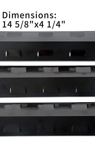 XHome 14 5/8 Grill Part, Porcelain Steel Heat Plate for Charbroil 463440109 Gas Grill Replacement Parts and Others,KL-H29(14 5/8 x 4 1/4, 3 pack)