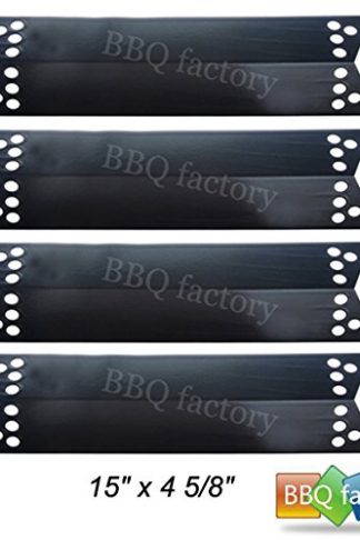 bbq factory® JPX681(4-pack) Porcelain Steel Heat Shield / Heat Plate for Charbroil, Kenmore Sears, K-Mart, Nexgrill, Tera Gear Model Grills