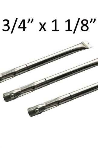 (3 Pack) Replacement Stainless Steel Burner for Costco, Grand Hall, Life@Home, Members Mark, Nexgrill, North American Outdoors, Patio Range & Perfect Flame Gas Grill Models