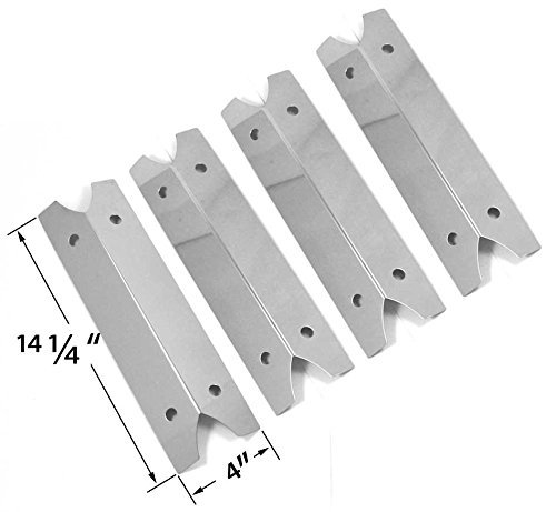 4 Pack Stainless Steel Heat Shield for Charmglow 810-9210-F, Brinkmann 810-9210-S, Outdoor Gourmet GR2002401-SC-00, Smoke Hollow 7000CGS and Smoke Canyon GR2002401-SC-00 Gas Grill Models