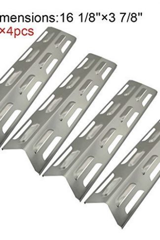 (4-pack) Replacement Stainless Steel Heat Plate/shield for Select Gas Grill Models By Kenmore, Master Forge and Others
