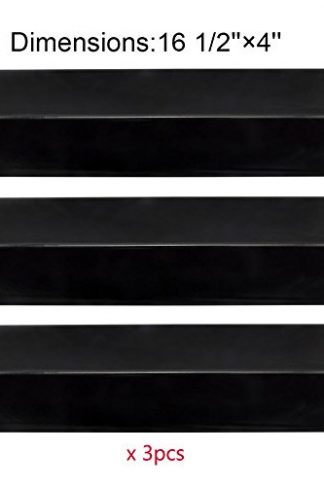 BBQ Mart 92151 (3-pack) Porcelain Steel Heat Plate Replacement for Select Gas Grill Models By BBQ Grillware, Uniflame, Charbroil, Grill Chef and Others