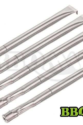 BBQMANN BA361 (5-pack) Universal Straight Stainless Steel Pipe Burner for Charmglow, Nexgrill, Costco Kirkland, Perfect Glo, Permasteel, Sterling Forge, and Other Grills