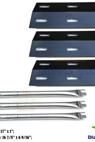 Direct store Parts Kit DG102 Replacement Ducane Gas Barbecue Grill 30400040,3200,3400 Grill Burners & Heat Plates (Stainless Steel Burner + Porcelain Steel Heat Plate )