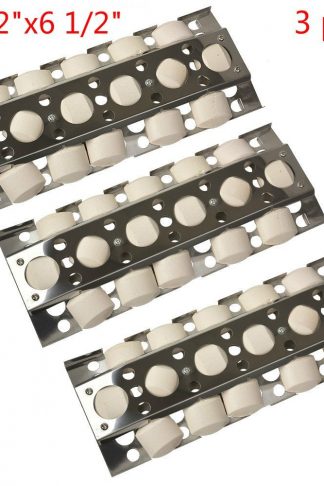 GASPRO GP-S751 (3 pack) Stainless Steel Heat Plate and Heat Tent Replacement for Select Turbo Gas Grill Models(16.5 x 6.5 inch)