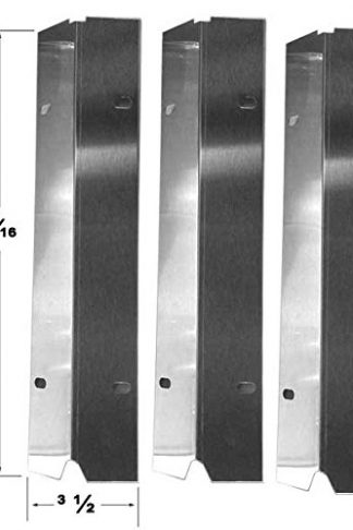 Grill Parts Zone Master Cook SRGG30001B, SRGG31401, Tera Gear 314168 & Outdoor Gourmet SRGG30001C, (3-PK) Stainless Heat Plate
