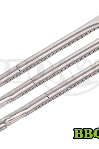Hisencn BBQMANN BA361 (3-pack) Universal Stainless Steel Replacement Straight Burner for Charmglow, Nexgrill, Costco Kirkland, Perfect Glo,Permasteel, Sterling Forge (16 13/16"x1")