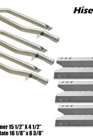 Hisencn Gas Grill Repair Kit SS Burner, Stainless Steel Heat Plate Parts -3pack Replacement For Members Mark BQ05046-6, BBQ Pro, Sam's Club, Outdoor Gourmet