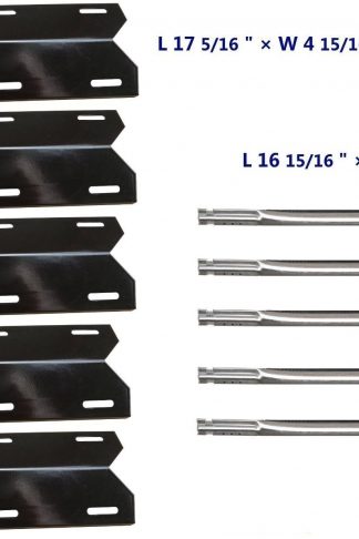 Hongso Charmglow 720-0396, 720-0578 Replacement KIT Grill Burners, Heat Plates, 5-pack (SBE641, PPC041)