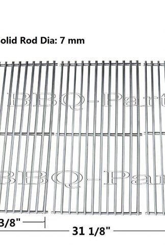 Hongso SCI1S3 BBQ Stainless Steel Wire Cooking Grid Replacement for Select Gas Grill Models by Brinkmann, Charmglow, Costco, Jenn Air, Members, Nexgrill, Perfect Flame, Sams Club and Others, Set of 3