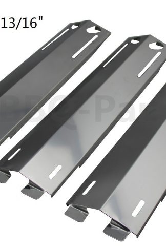Hongso SPC271 (3-pack) Stainless Steel Heat Plates, Heat Shield, Heat Tent, Burner Cover, Vaporizor Bar, and Flavorizer Bar Replacement for Select Gas Grill Models by Grand Cafe, Grill Chef and Others (16 3/8
