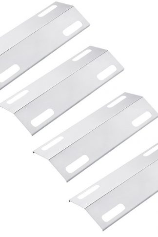 Pitmasters Supply Porcelain Steel Heat Plate Replacement, Heat Shield, Heat Tent Diffuser Deflector for 99351 Ducane Gas Grill Models (4-pack)