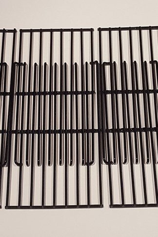 Set of Four Porcelain Coated Cooking Grids for Bbq grill models from Charbroil, Kenmore, Brinkmann, Uniflame and other manufacturers