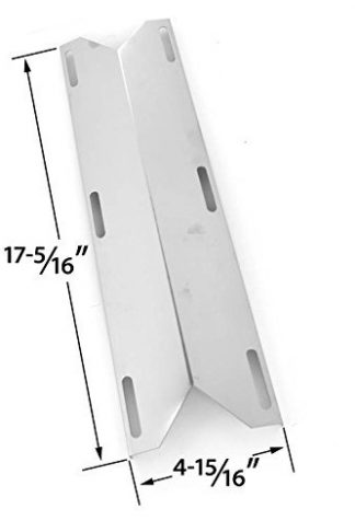 Stainless Steel Heat Plate Replacement for Charmglow 720-0396, Kirkland 720-0433, 720-0432, Sams 720-0582, Member's Mark 720-0584A and Perfect Flame 720-0522CAN Gas Grill Models
