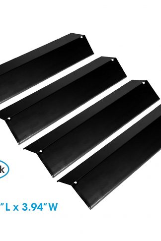 UNICOOK Grill Replacement Parts, Porcelain Grill Heat Plate, 4 Pack 15-3/8 L Heat Tent, Heat Shield Plate,Grill Burner Cover, Flame Tamer, Flavorizer Bar for BBQ Gas Grill