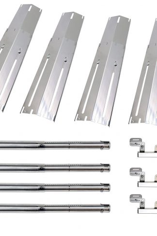 Uniflasy Stainless Steel Grill Burners, Heat Plates and Crossover tubes for Brinkmann Grill Models 810-1420-0, 810-1470, 810-1470-0, 810-2410-S