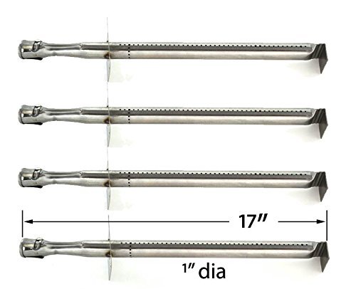 4 Pack Replacement Stainless Steel Burner for Vermont Castings cf9085, cf9085 3a, cf9085 3b, cf9055 3b, cf9056, Sizzler, Great Outdoors & Jenn Air Model Grills