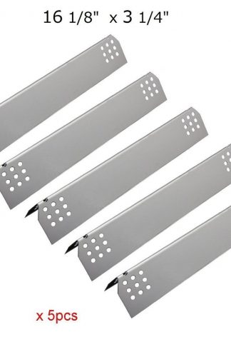 BBQration (5-pack) Stainless Steel Heat Plates Replacement for Gas Grill Model Kitchen Aid 720-0745, Jenn Air Gas Barbecue Grill 720-0336B, 720-0336C, 720-0709, 720-0709B, 720-0720