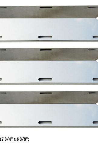 Direct store Parts DP117 (3-pack) Stainless Steel Heat plates Replacement Charmglow,Nexgrill,Jenn-Air,Costco Kirkland,Sterling Forge,Glen Canyon Gas Grill Models (3)