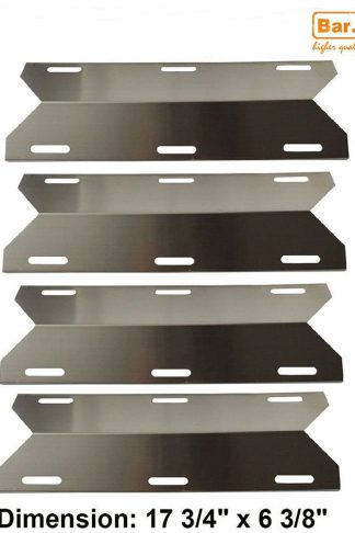 Hisencn Replacement 91231(4 Pack 17 3/4) Stainless Steel Gas Grill Heat Plate for Costco Kirland, Glen Canyon, Jenn-air, Nexgrill, Sterling Forge, Lowes