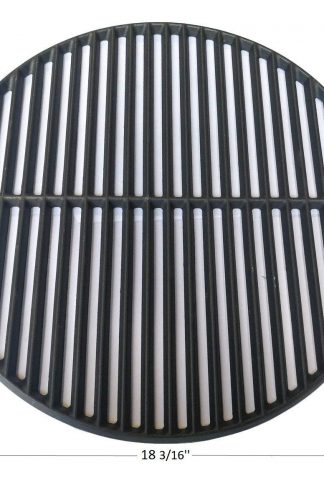 Hongso PCI991 Cast Iron Cooking Grid Grate Replacement for Large Big Green Egg, Vision Grill VGKSS-CC2, B-11N1A1-Y2A Gas Grill, 18 3/16 Inch Diameter
