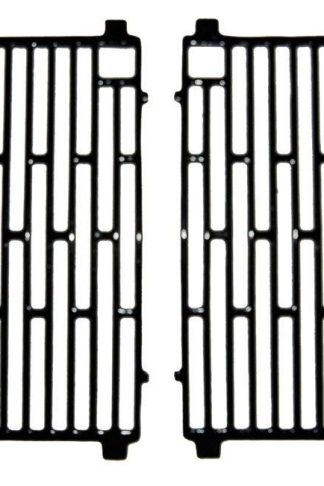Music City Metals 61702 Gloss Cast Iron Cooking Grid Replacement for Select Gas Grill Models by Arkla, Broil King and Others, Set of 2