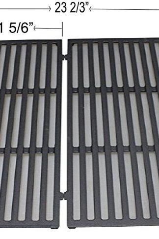 REV38CG Enamel Cast Iron Cooking Grates For Weber Spirit 300 Series Gas Grills (With Front Mounted Control Panels) (Dims: 17 1/2" X 11 5/6" for each unit, 17 1/2" D X 23 2/3" for 2 units)