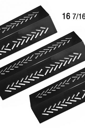 Vicool Porcelain Steel Heat Plate, Heat Shield, Heat Tent, Burner Cover, Vaporizor Bar and Flavorizer Bar Replacement for Select Gas Grill Models by Broil-Mate, GrillPro, Sterling, etc, hyJ464A (3-pack)