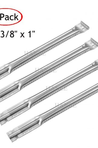YIHAM KB890 Gas Grill Replacement Stainless Steel Tube Burner for Select Models by Charbroil, Kenmore, Master Chef, Members Mark, Nexgrill and Others, 14 3/8 inch, Set of 4