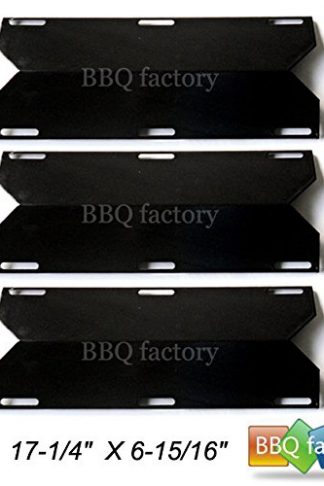bbq factory Replacement Porcelain Steel BBQ Gas Grill Heat Plate / Heat Shield JPX241 (3-pack) Select Gas Grill Models By Charmglow, Nexgrill, Costco ,Sterling Forge, and Others