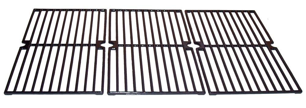 Gloss Cast Iron Cooking Grid Replacement for Select Brinkmann and Charmglow Gas Grill Models, Set of 3