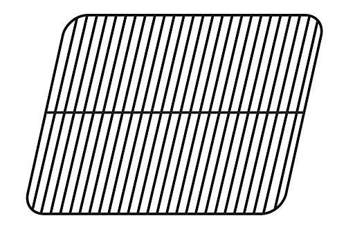 Music City Metals 56121 Porcelain Steel Wire Cooking Grid Replacement for Gas Grill Models Aussie 6112S8X641 and Aussie 6122S8X641