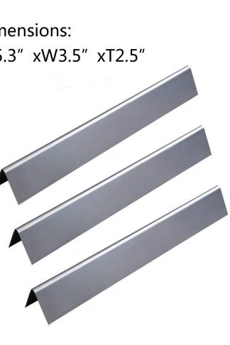 GasSaf Stainless Steel Flavorizer Bars Replacement for Weber Spirit 200 and E210 Series Gas Grills (L15.3 x W3.5X H2.5 inch)(3-Pack)