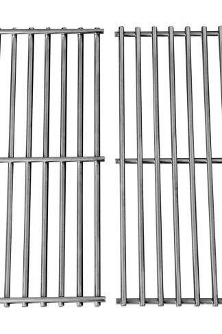 Hongso Grill Grates, Durable 304 Stainless Steel Solid Rod, 17 3-16 x 13 1-2 inch Each Cooking Grid Grate, for Grill Master 720-0697, Nexgrill and Uniflame Gas Grills (2 Pieces, SCI812)